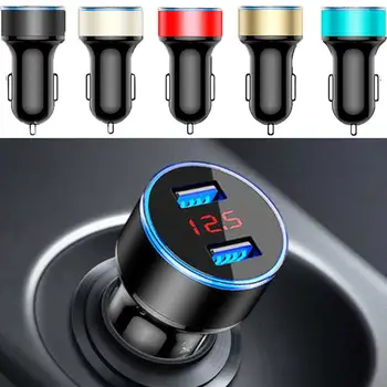 EIDRAN Car Accessories Car Charger 2 Port LCD Display 12-24V Cigarette Socket Lighter Dual USB professional 3.1A
EIDRAN Car Accessories Car Charger 2 Port LCD Display 12-24V Cigarette Socket Lighter Dual USB professional 3.1A