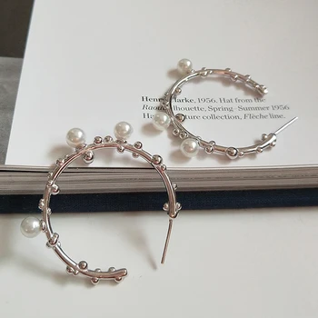 925 Silver Tree Branch Pearl Hoop Earrings Boho Jewelry Korean Earrings Minimalism Brincos Pendientes Charm Earrings for Women
925 Silver Tree Branch Pearl Hoop Earrings Boho Jewelry Korean Earrings Minimalism Brincos Pendientes Charm Earrings for Women