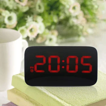 New USB Charge LED Alarm Clock LED Display Voice Control Electronic Snooze Backlight Digital Table Desktop Table Clocks 1Pc
New USB Charge LED Alarm Clock LED Display Voice Control Electronic Snooze Backlight Digital Table Desktop Table Clocks 1Pc