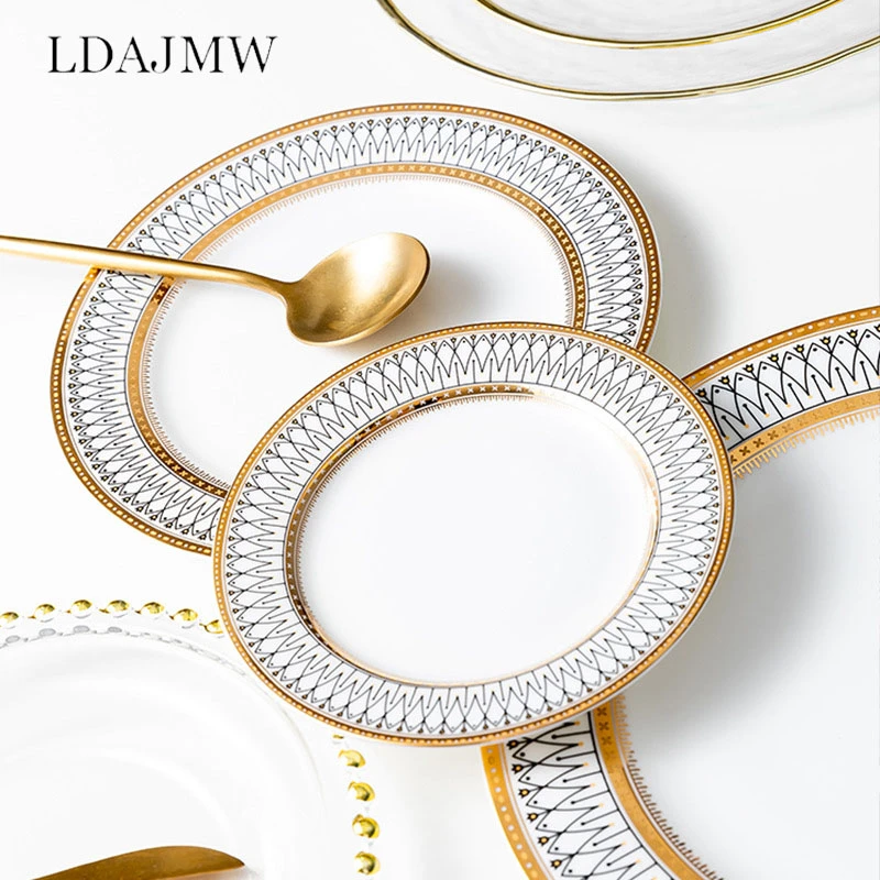 Creative Ceramic Phnom Penh European-style Western-style Western-style Plate Hotel Tableware Home Steak Fruit Dessert Plate
Creative Ceramic Phnom Penh European-style Western-style Western-style Plate Hotel Tableware Home Steak Fruit Dessert Plate