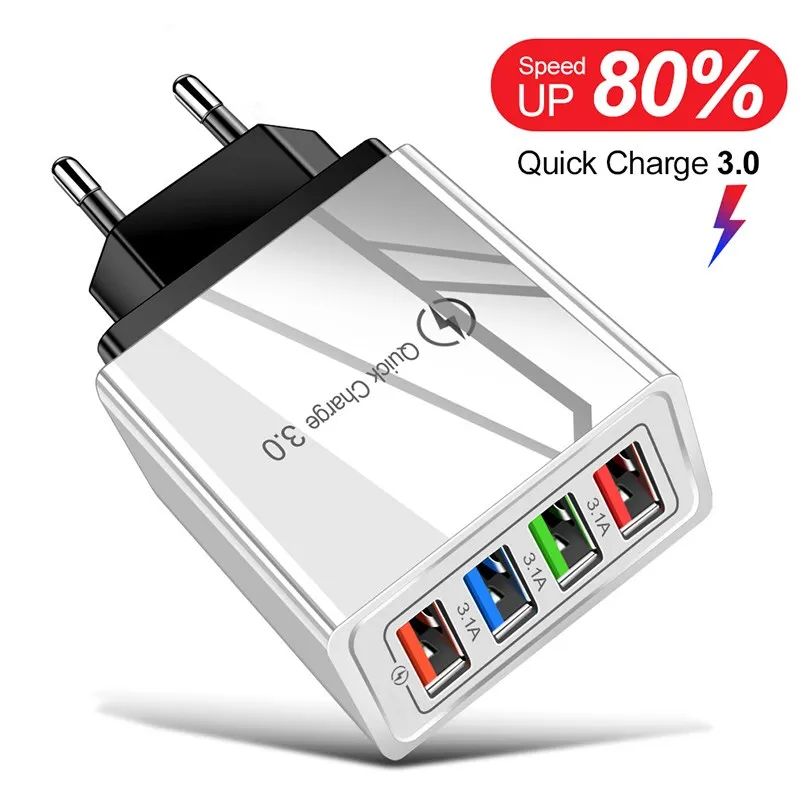 EU/US Plug USB Charger Quick Charge 3.0 For Phone Adapter for Samsung Huawei Tablet Portable Wall Mobile Charger Fast Charger
EU/US Plug USB Charger Quick Charge 3.0 For Phone Adapter for Samsung Huawei Tablet Portable Wall Mobile Charger Fast Charger