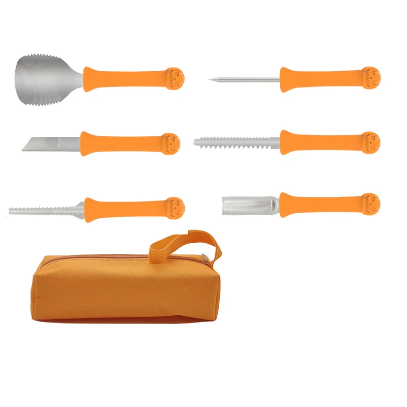New 6-piece pumpkin carving tool Halloween tool Pumpkin carving knife Pumpkin hand tool kit
New 6-piece pumpkin carving tool Halloween tool Pumpkin carving knife Pumpkin hand tool kit