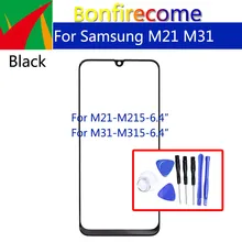 Écran tactile pour Samsung Galaxy M31 M21, lentille extérieure en verre, LCD=