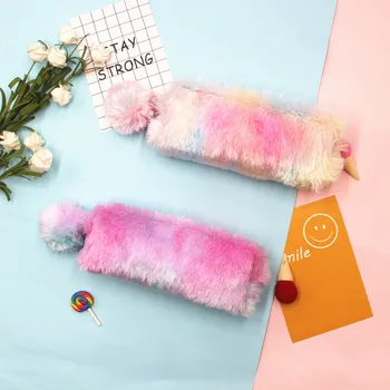 Rainbow Color Plush Pencil Bag Student Large Capacity Stationery Storage Bag Octagonal Pencil Bag Girl Heart Pencil Case
Rainbow Color Plush Pencil Bag Student Large Capacity Stationery Storage Bag Octagonal Pencil Bag Girl Heart Pencil Case