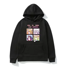 

Miss Kobayashi Dragon Maid Japan Anime Hoodie Men Women Funny Manga Kawaii Kamui Kanna Print Pullover Winter Hooded Sweatshirts
