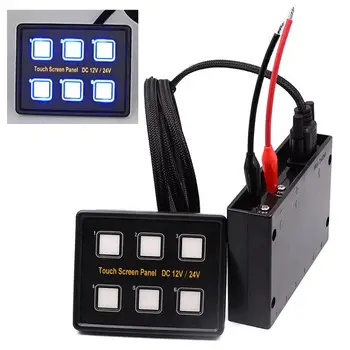 Touring Car Tact Switches Bus Steamer and Yacht Intelligent Control Sensing Switches 6 Gang Switches with Lamp 12 - 24V
Touring Car Tact Switches Bus Steamer and Yacht Intelligent Control Sensing Switches 6 Gang Switches with Lamp 12 - 24V