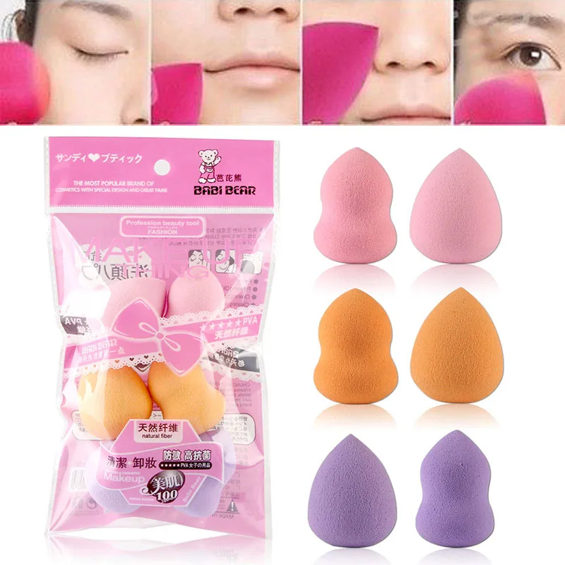 6pcs Beauty Sponge Blender Makeup Blending Foundation Smooth Sponge Cosmetic Puff Cucurbit Water Drop Shape Puff Beauty Tools
6pcs Beauty Sponge Blender Makeup Blending Foundation Smooth Sponge Cosmetic Puff Cucurbit Water Drop Shape Puff Beauty Tools