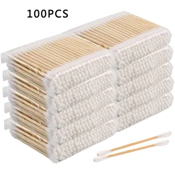 100Pcs Sticks Cotton Swabs Household Disposable Double-Headed Cotton Stick Makeup Remover Swab Sanitary Napkin 
100Pcs Sticks Cotton Swabs Household Disposable Double-Headed Cotton Stick Makeup Remover Swab Sanitary Napkin
