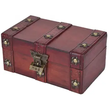 bread box European Style Wooden Storage Box Vintage Photographic Prop Desktop Ornaments with Lock Storage Box
bread box European Style Wooden Storage Box Vintage Photographic Prop Desktop Ornaments with Lock Storage Box