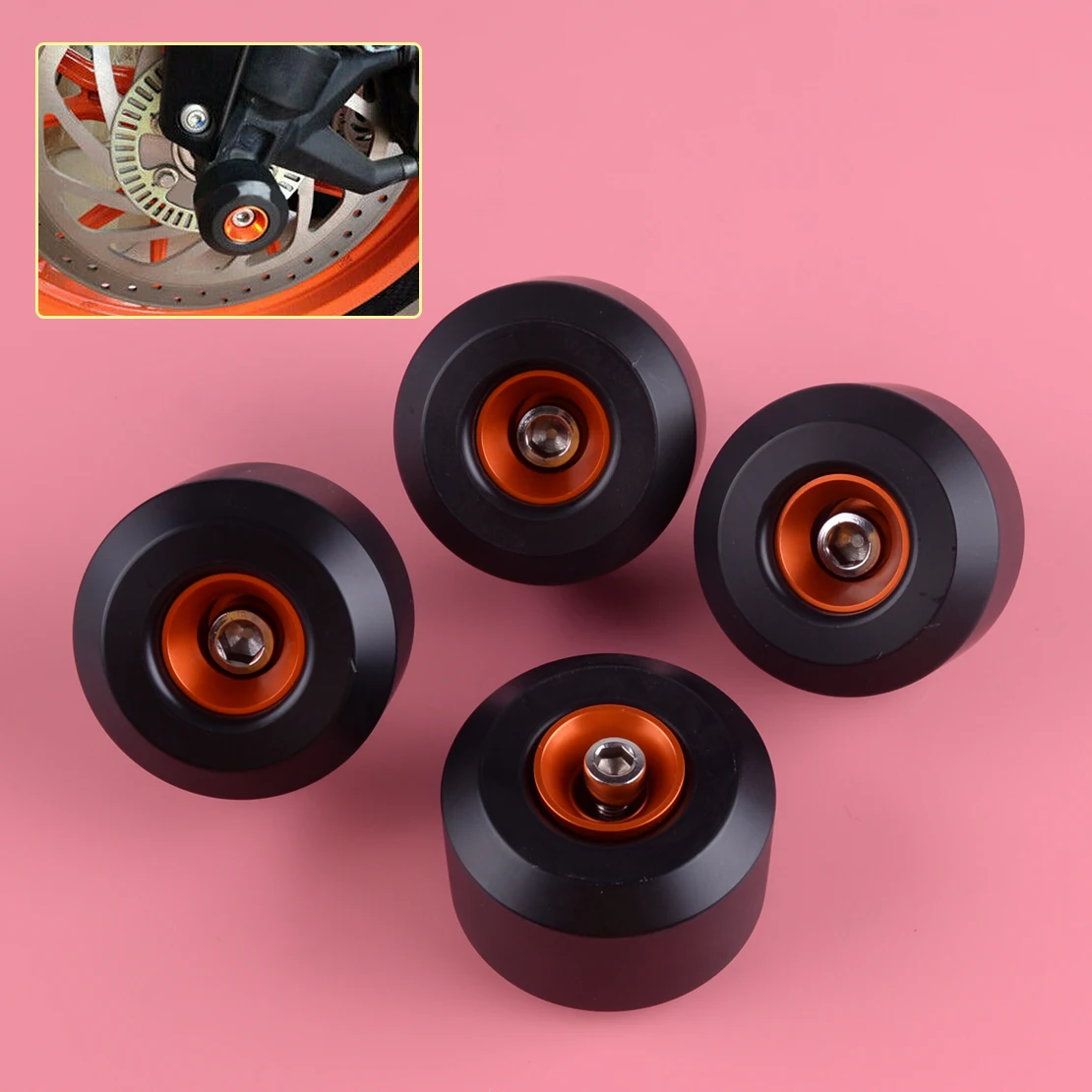 DWCX Motorcycle Crash Protector Front Rear Fork Wheel Frame Slider Kit 5x3.5 cm Fit for Duke 390 250 200 125 2015 2016 2017 2018
DWCX Motorcycle Crash Protector Front Rear Fork Wheel Frame Slider Kit 5x3.5 cm Fit for Duke 390 250 200 125 2015 2016 2017 2018