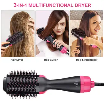 New 2 IN 1 Step Hair Dryer Hot Air Brush Hair Straightener Comb Curling Brush Hair Styling Tools Hair Dryer Brush curling iron
New 2 IN 1 Step Hair Dryer Hot Air Brush Hair Straightener Comb Curling Brush Hair Styling Tools Hair Dryer Brush curling iron