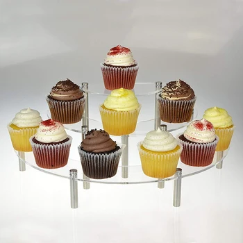 3-Tier Clear Acrylic Semicircle Round Cupcake Dessert Display Stand
3-Tier Clear Acrylic Semicircle Round Cupcake Dessert Display Stand