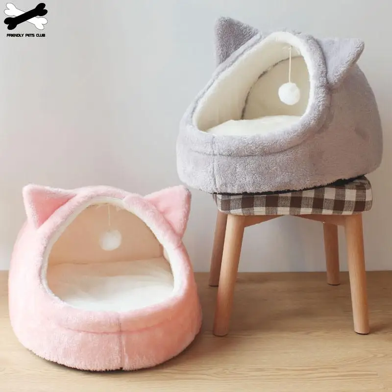 Warm Cat Bed Removable Cushion For Small Medium Dog All Seasons Sleeping Waterproof House Pet Mat | Дом и сад