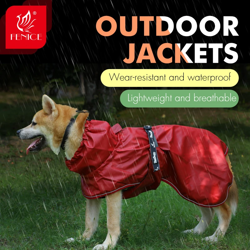 Fenice Outdoor Raincoat for Pet Dogs Breathable Waterproof 3M Reflective Coldproof Jacket Adjustable
Fenice Outdoor Raincoat for Pet Dogs Breathable Waterproof 3M Reflective Coldproof Jacket Adjustable
