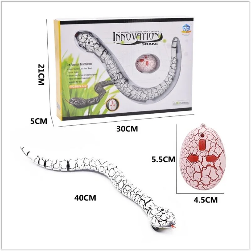 RC infrared Remote Control Snake And Egg Rattlesnake Animal Trick Terrifying Mischief Toys for Children Funny Novelty Gift