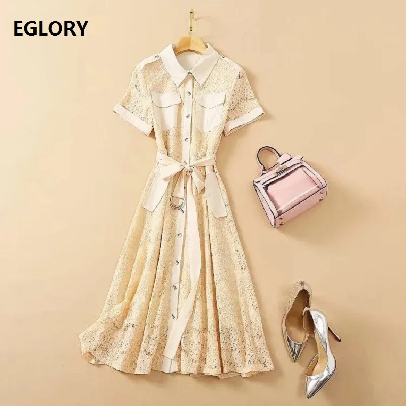 2021 Spring Summer Style Dress High Quality Women Sweet Rainbow Color Button Deco Short Sleeve Mid-Calf Long Shirt Dress Lace
2021 Spring Summer Style Dress High Quality Women Sweet Rainbow Color Button Deco Short Sleeve Mid-Calf Long Shirt Dress Lace