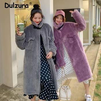 2019 Winter X-Long Faux Lambswool Fur Jacket Coat Chic Exclusive Buckle Overcoat Women Stylish Thick Warm Teddy Overwear Femme 
2019 Winter X-Long Faux Lambswool Fur Jacket Coat Chic Exclusive Buckle Overcoat Women Stylish Thick Warm Teddy Overwear Femme