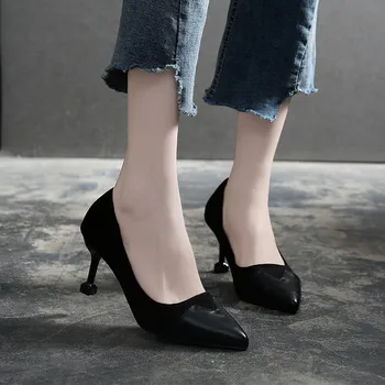 2019 Women Pumps OL Fashion Spell Color High heels Single Shoes Female Spring Summer leather Wedding Party shoes Woman
2019 Women Pumps OL Fashion Spell Color High heels Single Shoes Female Spring Summer leather Wedding Party shoes Woman