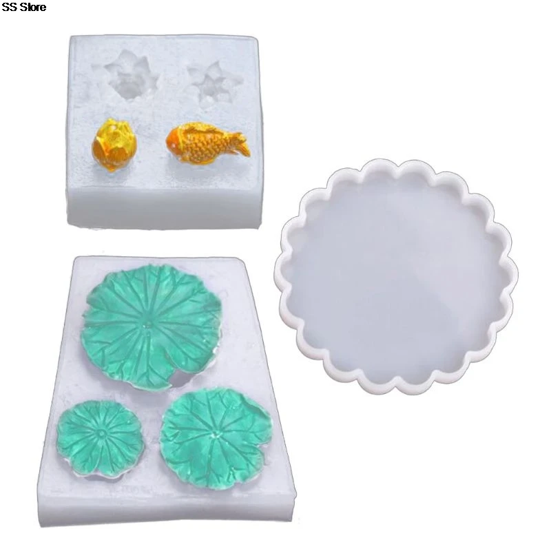 Crystal Epoxy Resin Mold Lotus Fish Lotus Leaf Casting Silicone Mould DIY Crafts Jewelry Decoration Making Tools
Crystal Epoxy Resin Mold Lotus Fish Lotus Leaf Casting Silicone Mould DIY Crafts Jewelry Decoration Making Tools