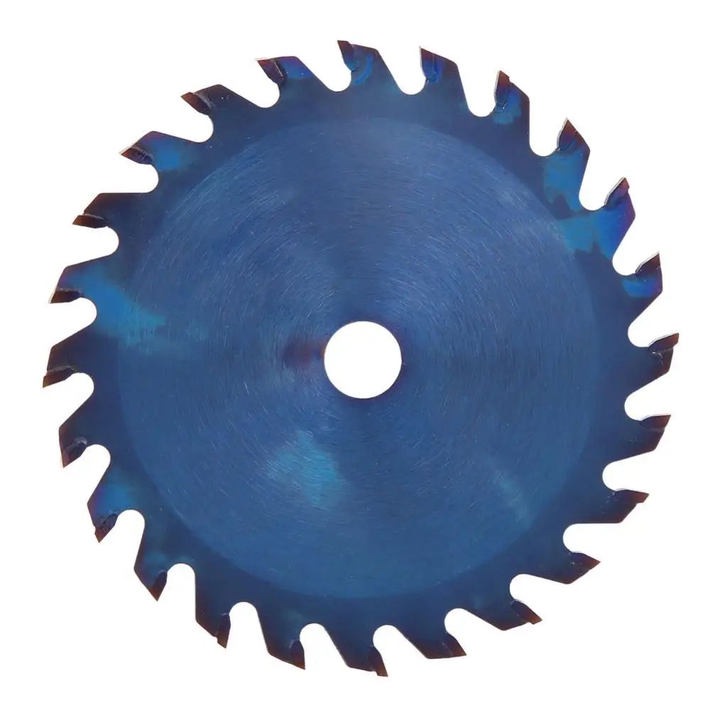 

85*10/15mm 24T/30T/36T Carbide Blue Plating Circular Saw Cutting Blade Disc for Wood Soft Metal Woodworking Rotary Cutting Tool