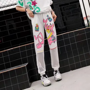 2020 Summer Pink Lion Pattern Harem Pants Women Sequins Elastic Waist Streetwear Sweatpants Hollow Out Trousters
2020 Summer Pink Lion Pattern Harem Pants Women Sequins Elastic Waist Streetwear Sweatpants Hollow Out Trousters