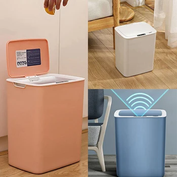USB Automatic Sensor Dustbin Smart Sensor Trash Can Induction Waste Bin Eco-Friendly Dustbin Household Trash Bin
USB Automatic Sensor Dustbin Smart Sensor Trash Can Induction Waste Bin Eco-Friendly Dustbin Household Trash Bin