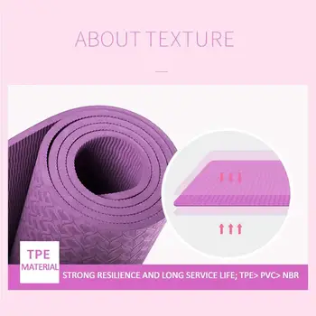 Non-Slip Mat Durable Universal TPE 183 * 61 * 0.6cm Home Body Line Outdoor Aerobics Elasticity Fitness Mat Beginner
Non-Slip Mat Durable Universal TPE 183 * 61 * 0.6cm Home Body Line Outdoor Aerobics Elasticity Fitness Mat Beginner