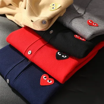 2020 Spring Cardigan Women Couple Love Heart Embroidery V-neck Love Sweater H2 
2020 Spring Cardigan Women Couple Love Heart Embroidery V-neck Love Sweater H2