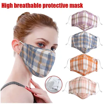 4pc Face Mask Top Quality Adult Woman Plaid Adjustable Washable Filter Breather Face Mask Mascarillas Reutilizables Lavables
4pc Face Mask Top Quality Adult Woman Plaid Adjustable Washable Filter Breather Face Mask Mascarillas Reutilizables Lavables