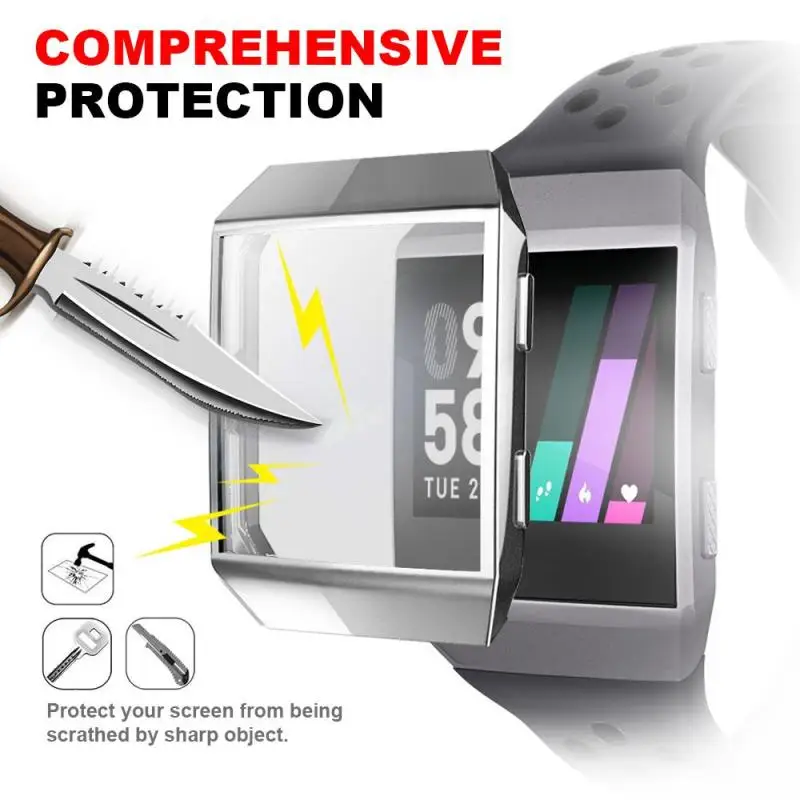 Comprehensive Protection Cover Case For Fitbit Ionic Smart Watch Screen Protector Soft TPU Silicone Protective Shell
Comprehensive Protection Cover Case For Fitbit Ionic Smart Watch Screen Protector Soft TPU Silicone Protective Shell