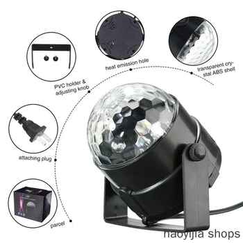 New party KTV stage lights, color disco lights RGB stage lighting effects rotating spherical lights remote control EU / US / UK
New party KTV stage lights, color disco lights RGB stage lighting effects rotating spherical lights remote control EU / US / UK