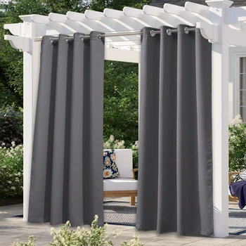 NICETOWN 7 Colors Outdoor Curtain Drape Blackout Light Blocking Fade Resistant with Grommet Rust-Proof for Porch&Beach&Patio
NICETOWN 7 Colors Outdoor Curtain Drape Blackout Light Blocking Fade Resistant with Grommet Rust-Proof for Porch&Beach&Patio