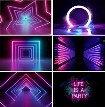 Laser Photozone Neon Stage Light Show Party Cool Dancing Bar Photo Backdrops Photography Backgrounds Customized for Photo Studio
Laser Photozone Neon Stage Light Show Party Cool Dancing Bar Photo Backdrops Photography Backgrounds Customized for Photo Studio