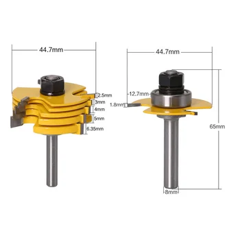2Pcs Slot Cutter 3 Wing Router Bit Set Woodworking Chisel Cutter Tool 8" 12" Shank Tenon Cutter Woodworking Tool
2Pcs Slot Cutter 3 Wing Router Bit Set Woodworking Chisel Cutter Tool 8" 12" Shank Tenon Cutter Woodworking Tool