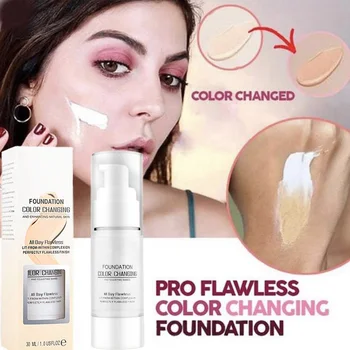 Color Changing Foundation Makeup Liquid Base Face Moisturizing Concealer Cover Cream MH88 
Color Changing Foundation Makeup Liquid Base Face Moisturizing Concealer Cover Cream MH88