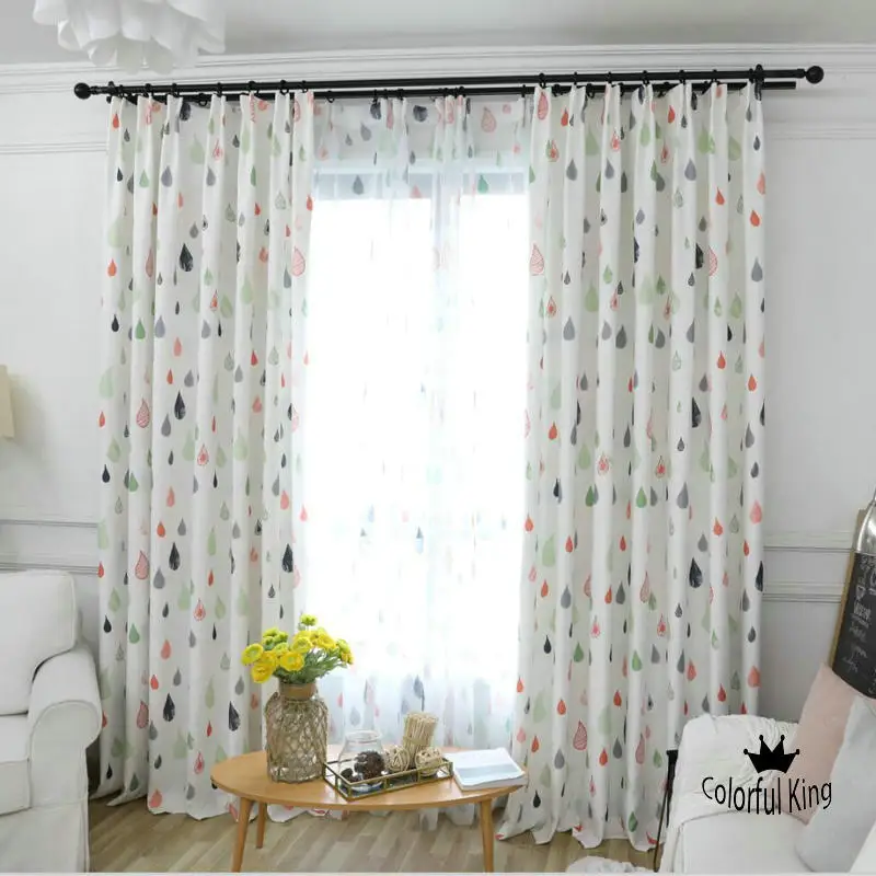 COLORFUL KING Modern Style Abstract Cute Raindrops Curtains Blackout Curtains For Living Room Window Curtains for Bedroom
COLORFUL KING Modern Style Abstract Cute Raindrops Curtains Blackout Curtains For Living Room Window Curtains for Bedroom