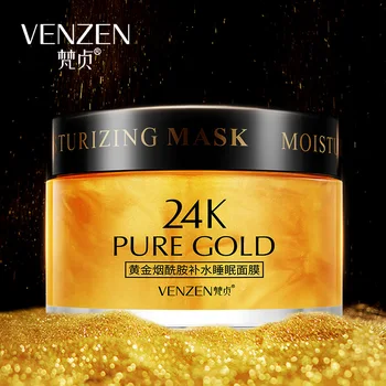 VENZEN 24K gold mud face mask Anti-Aging Moisturizing Shrink pores facial masks tender skin antiallergic skin care 
VENZEN 24K gold mud face mask Anti-Aging Moisturizing Shrink pores facial masks tender skin antiallergic skin care