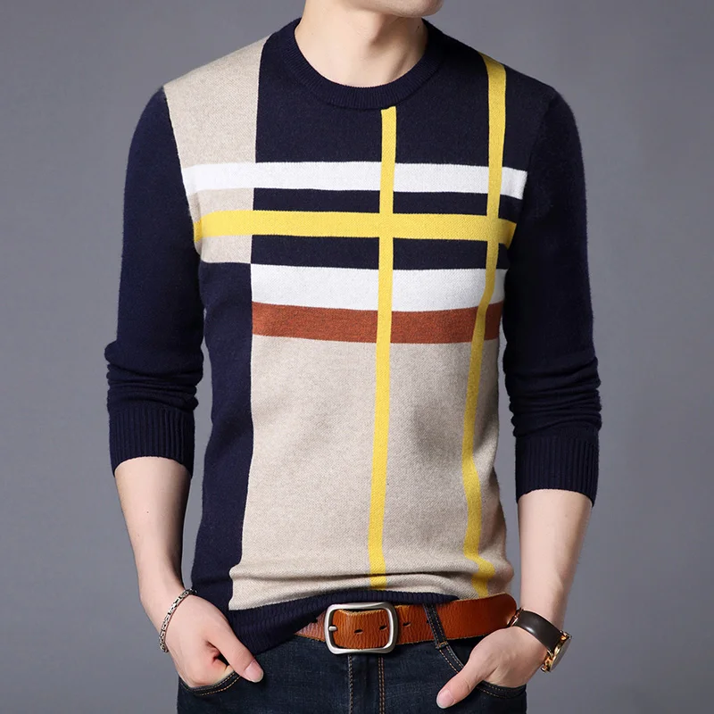 2020 New Fashion Brand Sweater For Mens Pullover O-Neck Slim Fit Jumpers Knitred Woolen Winter Korean Style Casual Mens Clothes
2020 New Fashion Brand Sweater For Mens Pullover O-Neck Slim Fit Jumpers Knitred Woolen Winter Korean Style Casual Mens Clothes