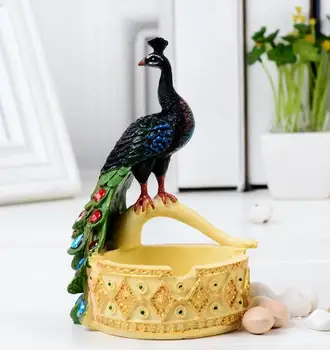 Chinese Resin Handicraft Home Wine Cabinet Display Large Peacock Ashtray Creative Fashion European Gift For Boyfriend
Chinese Resin Handicraft Home Wine Cabinet Display Large Peacock Ashtray Creative Fashion European Gift For Boyfriend