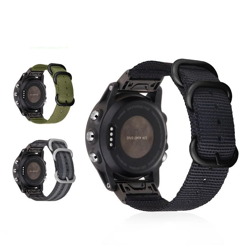 Stainless Steel Metal Quick Fit 26mm/22mm NATO Nylon Watch Band Strap for Garmin Fenix 5/5 Plus/Fenix 5X/Fenix 3/D2 Delta PX
Stainless Steel Metal Quick Fit 26mm/22mm NATO Nylon Watch Band Strap for Garmin Fenix 5/5 Plus/Fenix 5X/Fenix 3/D2 Delta PX