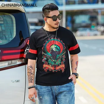 super Brand Men T Shirt Loose Big size Men's Wear Trend Fat Man Round Neck Hip Hop Wind Printing Short Sleeve T Shirt
super Brand Men T Shirt Loose Big size Men's Wear Trend Fat Man Round Neck Hip Hop Wind Printing Short Sleeve T Shirt