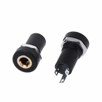 2 Pcs 3.5MM Audio Jack Socket 3 Pole Black Stereo Solder Panel Mount Gold With Nuts Connector
2 Pcs 3.5MM Audio Jack Socket 3 Pole Black Stereo Solder Panel Mount Gold With Nuts Connector