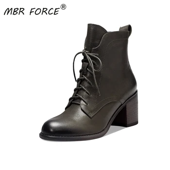 MBR FORCE Spring Autumn Women Ankle Boots Fashion Retro British style Heels Round Toe Footwear Female Woman Ladies Shoes black
MBR FORCE Spring Autumn Women Ankle Boots Fashion Retro British style Heels Round Toe Footwear Female Woman Ladies Shoes black