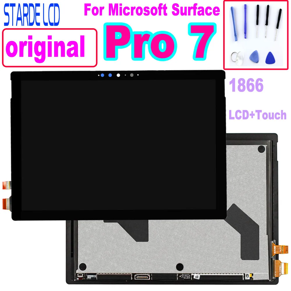 Original Pro7 LCD For Microsoft Surface Pro 7 1866 LCD Display Touch Screen Digitizer Glass Assembly
Original Pro7 LCD For Microsoft Surface Pro 7 1866 LCD Display Touch Screen Digitizer Glass Assembly