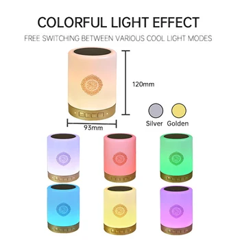 Colorful USB FM Radio Adjustable Small LED Lamp Bluetooth Speaker Touch Remote Control Gift Home Wireless Quran Portable MP3
Colorful USB FM Radio Adjustable Small LED Lamp Bluetooth Speaker Touch Remote Control Gift Home Wireless Quran Portable MP3