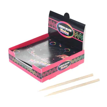 Scratch Art Box Of Rainbow Mini Notes Creative Hand Made Scratch Painting Children's Puzzle Scraping Paper
Scratch Art Box Of Rainbow Mini Notes Creative Hand Made Scratch Painting Children's Puzzle Scraping Paper