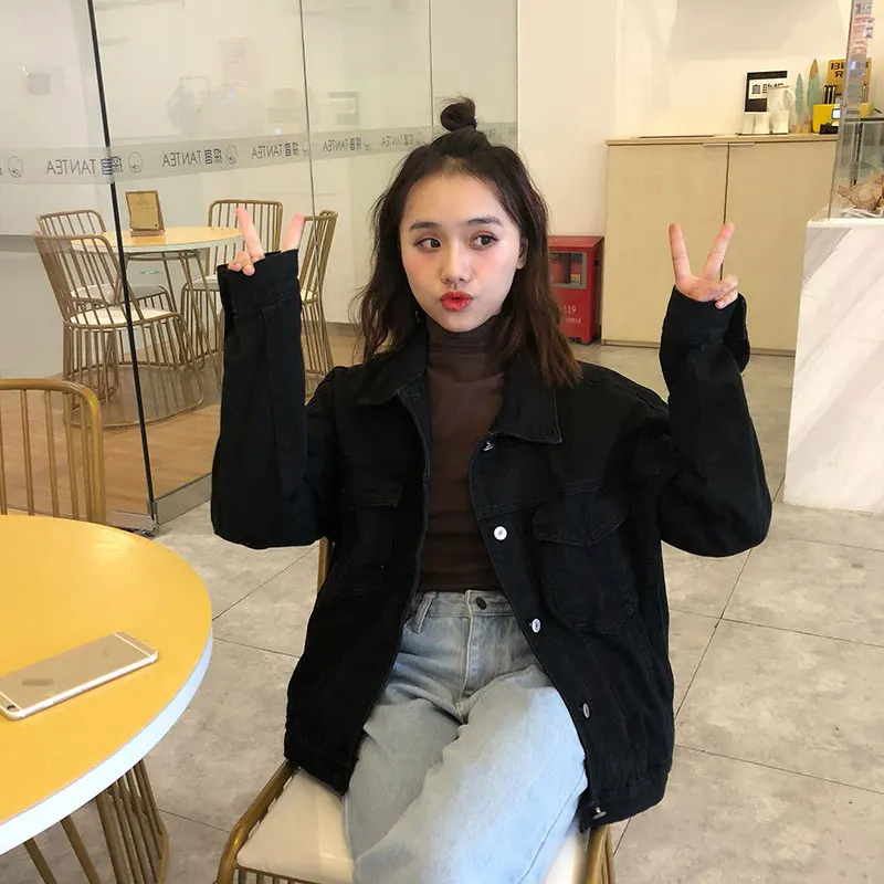 Women Basic Coats Spring Denim Jacket Vintage Long Sleeve Jeans Jackets Slim Female Coat Casual Girls Outwear Tops Windbreaker
Women Basic Coats Spring Denim Jacket Vintage Long Sleeve Jeans Jackets Slim Female Coat Casual Girls Outwear Tops Windbreaker