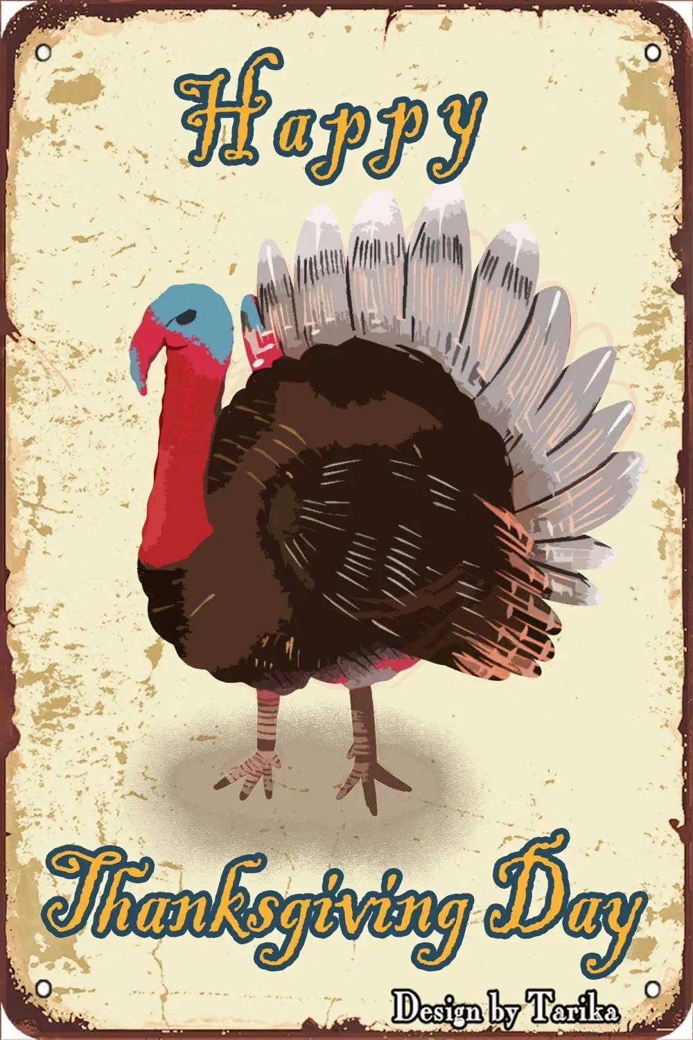 Happy Thanksgiving Roast Turkey Vintage Look 20X30 cm Metal Decoration Poster Sign for Home Kitchen Bathroom Farm Garden
Happy Thanksgiving Roast Turkey Vintage Look 20X30 cm Metal Decoration Poster Sign for Home Kitchen Bathroom Farm Garden