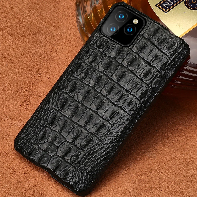 Чехол из натуральной крокодиловой кожи для Iphone 11 pro max оригинальная Роскошная