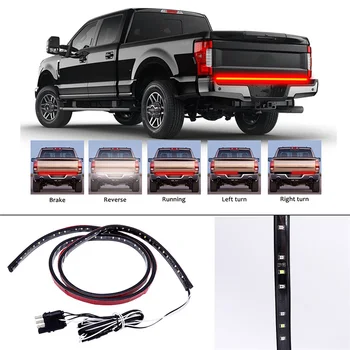 1pc 150cm 60" Triple 90 LED Aluminum Strip Tailgate Bar Red Break Turn Signal Light White Reverse lights Lamp
1pc 150cm 60" Triple 90 LED Aluminum Strip Tailgate Bar Red Break Turn Signal Light White Reverse lights Lamp